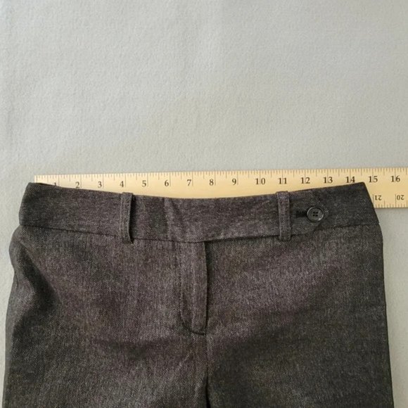 Ann Taylor Petite Signature Fit Dress Pants Womens 2P Grey Lined Flat Front - Picture 4 of 5
